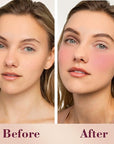 Cilrofelr Dewy Liquid Blush, Soft Cream Liquid Blush Fuchsia Pink)
