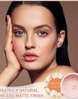 Pink Setting Powder Loose Face Powder Matte Soft