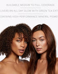 Glo Skin Beauty Satin Cream Foundation Makeup for Face, Cocoa Light - Full Coverage, Semi Matte Finish, Conceal Blemishes & Even Skin Tone