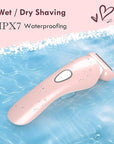 Electric Razor for Women - Painless Eletric Shavers for Women, Body Hair Removal for Legs and Underarms, Ladies Bikini Trimmer Wet Dry Shave, Rechargeable, with LED Light