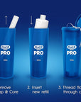 Oral-B Glide PRO Refillable Dental Floss Starter Kit, 120m