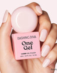 Dashing Diva One Gel Color & Magnetic Topper Duo - Lipgloss - Aristocrat & Iridescent Glitter Topper - 3-in-1 Base Coat, Nail Color & Top Coat - Gel Nail Polish Set