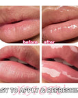 2PCS Plumping Lip Oil Set,Hydrating Lip