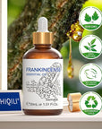 HIQILI 30ML Frankincense Essential Oil, Relaxing, Skin Care, Camp Atmosphere Creation, Can be Added to Body Lotions, Creams, Aromatherapy Use - 1 Fl Oz