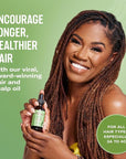 Mielle Organics Rosemary Mint Strengthening Hair Oil and Shampoo