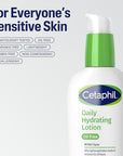 Cetaphil Daily Hydrating Lotion for Face, With Hyaluronic Acid, 3 fl oz, Lasting 24 Hour Hydration, for Combination Skin, No Added Fragrance, Non-Comedogenic