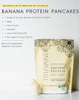 Truvani Vegan Pea Protein Powder | Banana Cinnamon | 20g Organic Plant Based Protein | 20 Servings | Keto | Gluten & Dairy Free | Low Carb | No Added Sugar