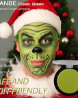 UCANBE Ogre Green Face Body Paint Makeup Foundation, Green Greasepaint for Christmas & St. Patrick's Day, Face Painting Kit for Halloween Monster Witch Goblin Shrek Hulk Gamora SFX Makeup & Costume