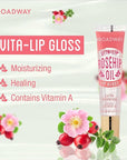 Ruby Kisses Broadway Vita-Lip Clear Lip Gloss (10 Pack), Hydrating & Soothing Formula with Vitamin, High-Shine Non-Sticky Lip Balm with Mint, Rosehip, Coconut, Mango, Argan, Honey, Shea, Cherry, Peach
