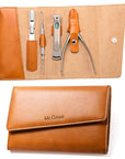 4 Pcs Manicure Set, Pedicure Sets, Nail Clipper Stainless Steel Professional Nail Cutter with Travel Case