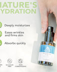 Hyaluronic Acid Serum for Face - USA Made with Natural & Organic Ingredients, Hydrating Anti Aging Face Serum, Softens and Smoothes Dry & Sensitive Skin, Fragrance Free Day & Night Facial Serum