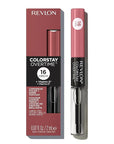 Revlon Liquid Lipstick with Clear Lip Gloss, ColorStay Overtime Lipcolor, Dual Ended with Vitamin E, 550 Blush Hour, 0.07 Fl Oz