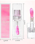 Color Changing Lip Oil,Clear to Pink Magic Big Lip