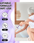 Double Edge Safety Razor for Women Purple with 10 Blades and Silicone Cover - Durable Metal Eco-Friendly Single Blade Razor - Closed Smooth Shave