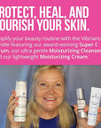 Vibriance Bundle Skincare Set | Super C Serum, Moisturizing Cleanser and Face Cream | Complete Kit for Radiant Beauty