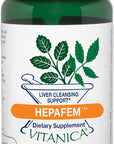 Vitanica Hepafem, Liver Cleansing Support, Vegan/Vegetarian, 60 Capsules