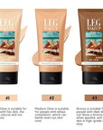 Legs Makeup Waterproof with Brush - No Transfer Body Concealer for Varicose Veins Appearance, Tattoo & Scar Cover Up for All Skin Tones, Waterproof (Fairest)