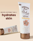 Hawaiian Tropic Aloha Glow Lotion, 8oz | Tan Extender Lotion, After Sun Tan Extender, After Sun Care with Shea Butter & Cocoa Butter, Hawaiian Tropic Body Moisturizer, Body Cream for Women, 8 fl oz