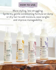 The Honest Company Conditioning Hair Detangler | Leave-In Conditioner + Fortifying Spray | Tear-Free, Cruelty-Free, Hypoallergenic | Lavender Calm, 4 Fl Oz