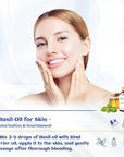 HIQILI 1 Fl Oz Basil Essential Oil, 100% Pure Undiluted for Skin, Diffuser - 30ml