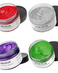 Green Puprle Red Gray Temporary