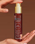 SOL by Jergens Self Tanner Body Bronzer, For All Unique Skin Tones, Sunless Tanning, Wash-off Luminous Body Bronzer, Natural-Looking Self-bronzer and Tan Intensifier for Instant Bronze, 3.4 Ounce