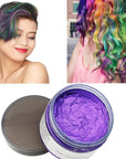 Purple Hair Color WAX 4.23 oz, Instant Hair Dye Wax, Natural Temporary Hair Color for Men and Women, Party, Daily Use, Cosplay