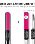 Revlon Liquid Lipstick with Clear Lip Gloss, ColorStay Overtime Lipcolor, Dual Ended with Vitamin E, 550 Blush Hour, 0.07 Fl Oz