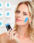 Go Ho Light Blue Face Body Paint Stick,Water Based Washable Pale Blue Face Paint Stick,Full-coverage Cream Blue Body Paint for Adults Children Halloween Cosplay SFX Ghost Bride Sally Makeup