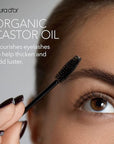 PURA D'OR 4 Oz ORGANIC Castor Oil - 100% Pure USDA Certified Cold Pressed, Hexane Free Eyelash & Eyebrow Serum - For Fuller, Thicker Lashes & Brows - Skin & Hair