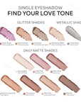 KYDA Single Matte Eyeshadow, Dusty Rose Pink Eyeshadow, Ultra-fine Smooth Powder, Lightweight Blendable Formula, Warm Tone Eyes Makeup, Mist Rose