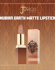 Juvia's Place Nubian Earth Matte Lipstick Nubian Sand - Hydrating, Long-lasting, Richly Pigmented Lip Makeup, Creamy Lipstick with Matte Finish, Beauty & Lip Care Product