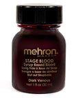 Mehron Makeup Stage Blood | Edible Fake Blood Makeup for Stage, Costume, Cosplay (1oz.) (Dark Venous)