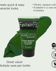 Mehron Makeup Fantasy FX Cream Makeup | Water Based | Halloween | Green Face Paint & Body Paint For Adults 1 fl oz (30ml) (GREEN)