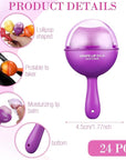 24 Pcs Lollipop Lip Balm Bulk