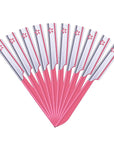 10 Pieces Eyebrow Razor for Women Facial Shaver Razor Brow Shaper Eyebrow Trimmer Dermaplaner Shaping Tool with Cover (Pink)