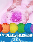 Kids Bath Bombs with Surprise Toys Inside (6 Pack) - Releases Color & Bubbles, Won’t Stain Tub, Moisturizing, Large Bubble Bomb, USA Made - Ideal Gift for Girls & Boys by Two Sisters