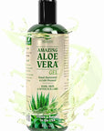 Amazing Aloe Vera Gel - Freshly Cut, 100% Pure Aloe, Premium Quality, Vegan, Unscented - Natural Sunburn Relief, After Shave, Skin, Face & Hair Care 8oz