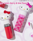 Lip Smacker Lippy Pals Swirls, Sanrio Hello Kitty, Flavored Moisturizing & Smoothing Soft Shine Lip Balm, Hydrating & Protecting Fun Tasty Glossy Finish, Cruelty-Free & Vegan - Cheerful Cherry, Kiwi