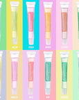 EXPRESSIONS 12pc Lip Oil Set - Flavored Lip Oils Value Pack, Hydrating Lip Oils w/Squeeze Tube Application, Moisturizing Lip Oil Collection for Everyday Lip Care and Lip Repair (HYDROBOOST)