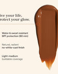Live Tinted Hueguard Skin Tint SPF 50 - Tinted Mineral Sunscreen with Light-Medium Buildable Coverage With a Hydrating and Radiant Finish - Water and Sweat Resistant, 1.35 fl oz - Shade 03