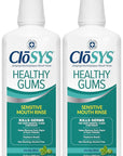 Closys Healthy Gums Mouthwash, Antiplaque and Antigingivitis for Gum Health, Non-Burning, Non-Irritating – 32 Fl Oz (Twin Pack)