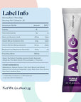 AXIO Regular Energy Drink Powder, Purple Grape, 30 Packets, Instant Energy Powder, Energy Supplement in a Drink Mix, w/B Vitamins, DMAE, L-Theanine, Quercetin, Green Tea & Pine Bark Extract