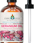 EVOKE OCCU Pure & Natural Geranium Essential Oil for Skin, Hair, Diffuser, Aromatherapy - 4 Fl Oz