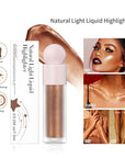 Liquid Highlighter Natural Glow For Face & Body, (#4 Candlelight)