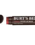 Burt's Bees 100% Natural Tinted Lip Balm, Hibiscus with Shea Butter & Botanical Waxes – 1 Tube