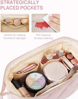 Telena puffer makeup bags for