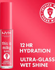 NYX PROFESSIONAL MAKEUP This Is Milky Gloss, Lip Gloss with 12 Hour Hydration, Vegan - Cherry Milkshake (Cherry Pink)