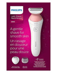 Philips Beauty Lady Electric Shaver Series 6000, Cordless with 7 Accessories, BRL146/00, White