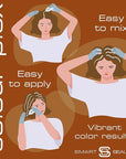 Smart Beauty Ginger Hair Dye, Permanent with Plex Anti-Breakage Technology, Copper Red, PPD Free, Vegan, Cruelty Free